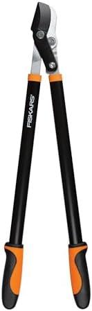 Fiskars 28-Inch Power-Lever Garden Bypass Lopper and Tree Trimmer, Sharp Precision-Ground Steel Blade for Cutting Branches up to 1.75-Inch Diameter