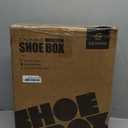 SEE SPRING X-Large Shoe Storage Box Fit Size 11, Clear Plastic Stackable Shoe Organizer for Closet, Space Saving Foldable Shoe Rack Sneaker Container Bin Holder, 12 Pack Clear