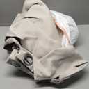 NICETOWN Room Darkening Slding Glass Curtain Panels - Window Treatment Thermal Insulated Grommet Light Blocking Drapes for Bedroom/Home Office (2 Panels, 80 by 84, Natural)