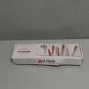 Astercook Knife Set, 13 Pieces Kitchen Knives Set with Healthy Anti-Rust Coating, Dishwasher Safe, Stainless Steel Chef Knife Sets with 6 Blade Guards, Perfect Holiday Gifts for Kitchen (Large, Cream)