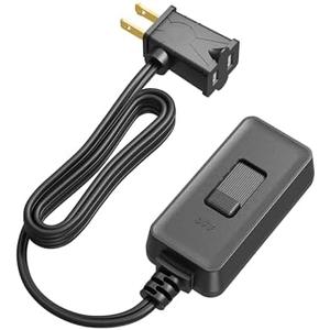 DEWENWILS Plug in Dimmer Switch for Lamp, Table Lamp Dimmer for Dimmable LED/CFL Lights and Incandescent Bulbs, Full Range Slide Control, Extension Cord Dimmer, Black