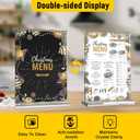 Dynta 14 Pack Acrylic Sign Holder 5x7 Inches Clear Double Sided Picture Frame Vertical Table Menu Holder Plastic Desktop Flyer Holder Acrylic Display Stands for Stores Restaurants Office Wedding Party