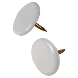 The Hillman Group 532446 Thumb Tacks, White, 40-Pack