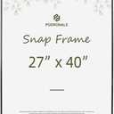27x40 Poster frame, Plexiglass, Black Snap Frames, Coating Aluminum Profile, Display Horizontally & Vertically