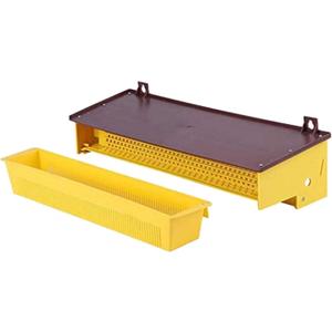 Pollen Collector Tray, Removable Pollen Collector with Ventilated Pollen Tray, Beekeeper Bee Pollen Tray Beekeeping Tools (Yellow)