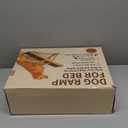 UMHUWOOD Dog Ramp for Couch, Bed, and Car  Adjustable, Portable, Foldable, Non-Slip Wooden Pet Ramp for Small, Medium, and Senior Dogs and Cats  Up to 19.5" High