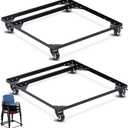 Daisyinner 2 Pcs Metal Stacking Chair Dolly, 330 Lbs Steel Cart with Wheels