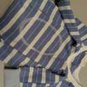 Dog Striped Recovery Suit, Puppy After Surgery Onesie for Female Male Dogs, Dogs Cats Long Sleeve Pajamas Bodysuit, Surgery Abdominal Wound Bandages Clothes, Dog Pant for Shedding Skin Disease (X-Large, Dark Blue)