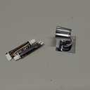 YDmeet Shower Head Holder, Adjustable Handheld Brass Shower Head Bracket, Wall Mount Holder, Drill-Free Glue Installation (Polished Chrome)