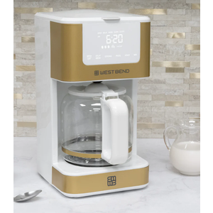 West Bend Timeless 12 Cup Hot & Iced Coffee Maker
 Wh/GL 