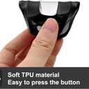 Fit for Nissan Pathfinder Key Fob Cover 2025, Smart Key Case for Altima Rogue Ariya Kicks 3/4/5 Button, Keys Shells with Carbon Fiber Keychain(RCTMB Black)