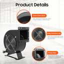 Squirrel Cage Blower Fan, Wood Boiler Blower, Furnace Fan, High Velocity