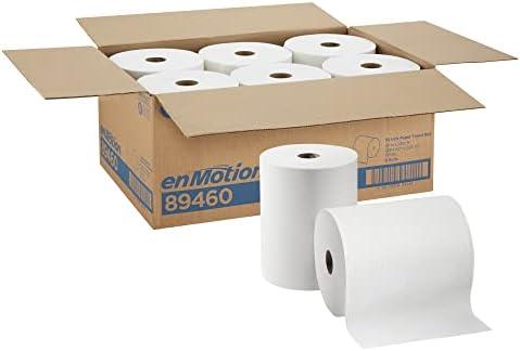 enMotion 10" Paper Towel Roll by GP PRO (Georgia-Pacific), White, 89460, 800 Feet Per Roll, 6 Rolls Per Case
