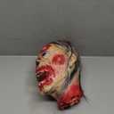 Scary Halloween Decorations Props - Life-Size Hanging Bloody Latex Severed Zombie Head for Haunted House Decor, Indoor Outdoor Halloween Party Yard Decoration