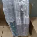 Nuogo 100 Set 32oz Clear PET Plastic Cups with Flat Lids,Green