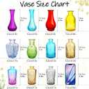 Colored Glass Bud Vase Set of 12,Small Vintage Bud Vases in Bulk,Mini Decor Vintage Vase for Centerpiece, Office, Garden, Home, Wedding Party