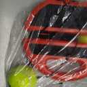 Teloon Solo Tennis Trainer Rebound Ball with String for Self Tennis Practice Training Tool for Adults or Kids Beginners with 2 String Balls Elastic and a Portable Mesh Bag