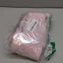 COMSE Small Woven Basket with Gift Bags and Ribbons, Gift Basket Empty, Cotton Rope Storage Organizer, Baby Toy Box with Handles, 12" x 8" x 5", Light pink