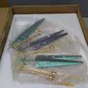 Large Modern Wall Clock for Living Room Decor,24 Inch Big Decorative Starburst Metal Wall Clock Battery Operated for Kitchen Bedroom Office,Silent Mid-Century Colorful Clock for Home Decor