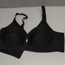 LUCKMEEY Bras for Women No Underwire Wireless Bras - Seamless Push Up Full Coverage Bralettes Comfortable Everyday Bra (Black, XL)