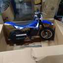 Razor MX125 Dirt Rocket Electric-Powered Bike with Authentic Motocross Geometry, Rear-Wheel Drive,100-Watt, high-Torque, Chain-Driven Motor, for Kids 7+, Blue, Large