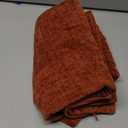 MIULEE Pack of 2 Couch Throw Pillow Covers 18x18 Inch Soft Burnt Orange Chenille Pillow Covers for Sofa Living Room Solid Dyed Pillow Cases