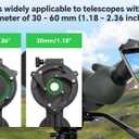 FANAUE Telescope Phone Adapter, Spotting Scope Smartphone Phone Mount for Binoculars Monocular Microscope, Magnetic Cell Phone Digiscoping Holder for Camera Photography