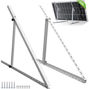 ECO-WORTHY Upgraded 45in Solar Panel Mount Brackets, with Foldable Tilt Legs, Suitable for 2pcs 100W/1pcs 200W 300W 400W Solar Panels,Adjustable Mounting Brackets Kits for RV, Roof, Boat, and Off-Grid