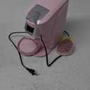 CHULUX Classic Single Serve Coffee Maker for K Cup, One Button Easy Coffee Machine for Office, RV, Travel and Dorm, Pink
