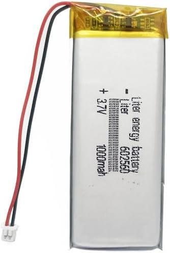 3.7V 602560 1000mAh Lithium Polymer ion Battery Rechargeable Polymer Battery Pack with JST 1.25mm Connector