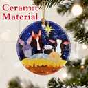 Christian Gifts: Nativity Scene Christmas Ornaments | Christian & Religious Holiday Decor (Christmas Tree Ornaments), Holy Family Ornament, Religious Gift, Baptism Gift & Unique Faith Festival Gifts