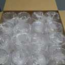 JOLLY CHEF 32 Pack 12oz Gold Plastic Wine Glasses Stemless, Disposable Wine Cupsty, Disposable Plastic Wine Cups for Party, Halloween, Christmas, Thanksgiving