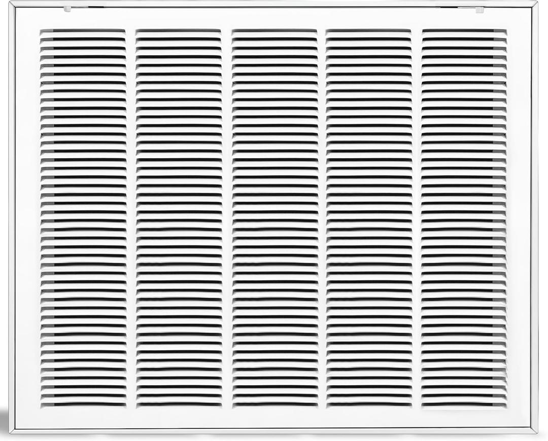 Fancat Return Air Filter Grille for 25x20 Ducts, Steel Air Vent Cover with Removable Door for 1" Filters | Fits Sidewall & Ceiling | Outer Size: 27 5/8" W x 22 5/8" H