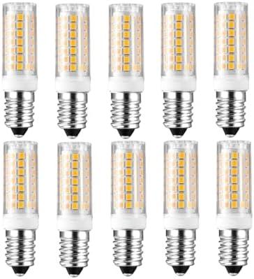 OMTO E14 LED Bulb 7W 700ML 40W-80W Equivalent 120V E14 Base Bulb for Chandeliers Turkish Persian Lamp Pendant,dimmable (10, 5000-6000K(Daylight White))