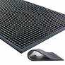 Large Size Thicker Bar Mat for Countertop,Dish Drying Mat, Coffee Bars, Tea Bar,Under Sink Storage Mat 16X28''( Black)