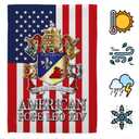 American Garden Flag Memorabilia Decor Religious Yard Sign Picture Print Habemus Papam Decorations American Papal Poster Vatican Canvas Roman Tapestry Catholic Gifts Made in USA