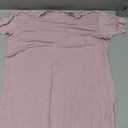 Nightgowns for Women Soft Sleep Shirt V Neck Short Sleeve Loungewear Loose Comfy NightShirts (Small, Mauve)