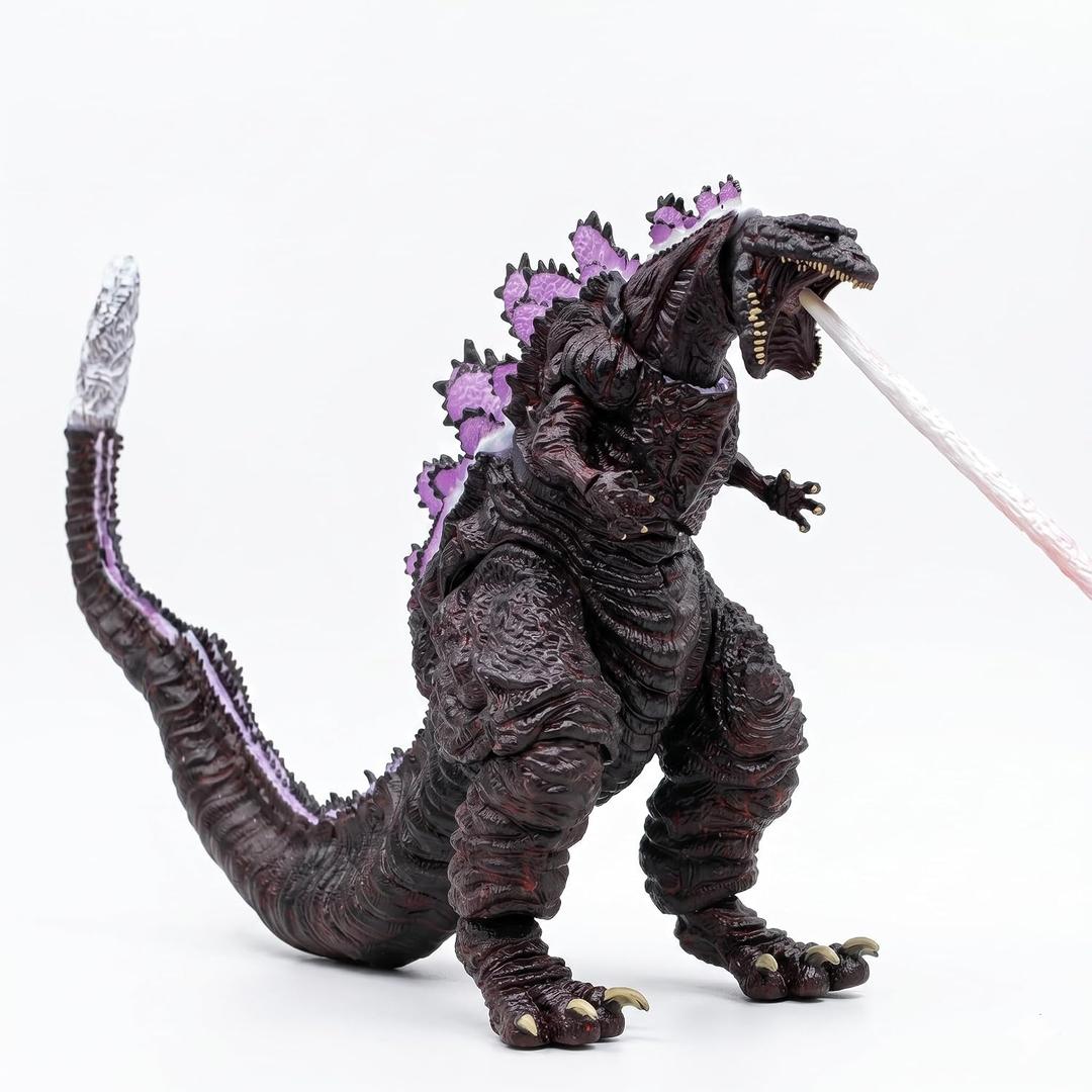 JAYKENIXO Kaiju Monster Action Figure 6.5 Inch – Dinosaur Beast Toy with Colored Spines, Large 15 Inch Length Dragon Style Figure, Gift Box, Detailed Collectible for Kids & Adults