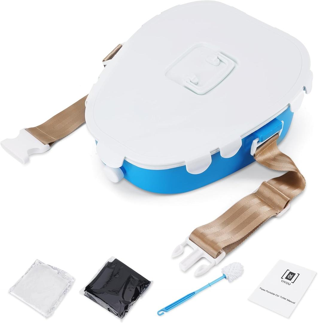 YQJ Portable Car Toilet-mobile emergency Toilet Urinal, Portable Potty for Adults/Children/Woman/Old Man, For Camping, Car Travel, Traffic Jam (blue)