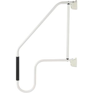 RV Door Handle Step Rails, Camper Accessories for Outside RV Latch Extender Outdoor Handrail Wall Mount for Trailer Garden Steps, Safety Grab Bars Stair Handrails for Kids and Elderly - White