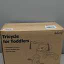 Liberry Toddler Tricycle Age 2 3 4 Years Old, Kids Trike with Light Up Wheels, Removable Pedal and Basket, 3 Wheel Bike Outdoor Indoor Riding Toy Christmas Gift for Girls Boys, Pink