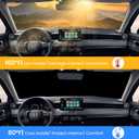 Foldable Sun Shade WODSTA Full Coverage Windshield Sunshade Compatible with Honda HRV 2016-2022 4-Layer Thickened Windows Visor 240T Polyester Windshield Sun Shade