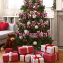 2 x Christmas Velvet Bows Garland, 10ft Pre-Strung Christmas Garland Banner with 15 Bows, Indoor Vintage Elegant Velvet Ornaments Home Decorations Decor for Tree Mantle Stair Party Wall Office, Pink