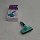 Hertzko Dog Brush for Shedding - Self Cleaning Slicker Brush for Dogs and Cats - Gently Removes Loose Hair, Tangles, and Dirt - Grooming Comb Suitable for Long or Short Coats - Aqua