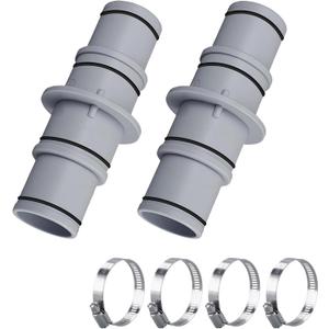 2 x Pool Hose Adapter Connector 1-1/4" or 1-1/2" Pool Hose Adapter for Swimming Pool, Cleaners or Filter Pump Hoses
