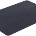 VersaTex Multi-Purpose Recycled PVC Floor Mat for Indoor or Outdoor Use, Utility Mat for Entryway, Tool Bench, Garage, Under-Sink, Patio, and Door Mat; 24" x 36", Black