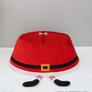 Christmas Tree Collar, Santa Legs Christmas Tree Ring, Velvet Foldable Christmas Tree Skirt for Artificial Christmas Trees Decoration