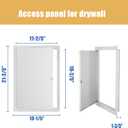 Thicken 1mm 12 x 20 Access Panel for Drywall,Attic Door, Ceiling Access Panel for Drywall,12x20 Metal Access Panels are Thickened to 1mm to Solve The Problem of Fragile Panels(Screwdriver Latch) Black
