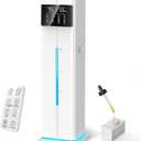 Cool Mist Humidifiers for Bedroom, Ultrasonic 2.4Gal 9L Quiet Top-Fill, Easy Clean with Essential Oil Tray, 360Nozzle, 4 Speed, Remote, 60H Runtime, for Baby, Adults, Plants, Home, House, Large Room (white)