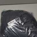 Bianstore Women's Oversized Splice Quilted Lightweight Puffer Jacket Casual Padded Coat (Medium, Black)